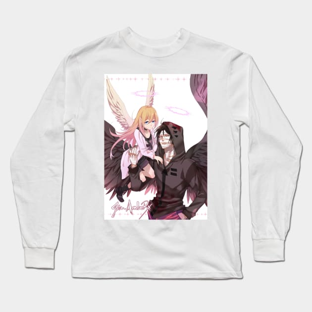 Angels of death series - zack and rachel Long Sleeve T-Shirt by Amber Anime